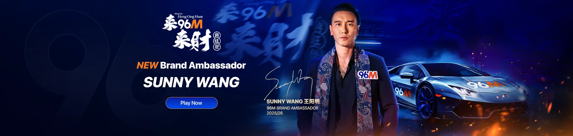 Sunny Wang 王阳明 — 96M Brand Ambassador